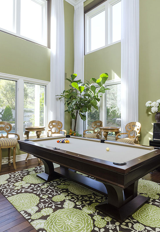 game room billiard table